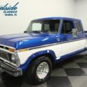 1977 Ford F150 Ranger XLT Super Cab 79577 Miles Midnight Blue Metallic Pickup Tr