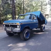 1977 Ford F250 Pickup Blue custom