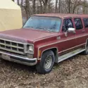 1977 GMC Suburban Red RWD Automatic Sierra Classic 15 Towing Special