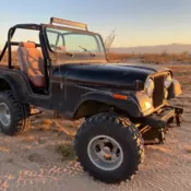 1977 Jeep CJ Black 4WD Manual