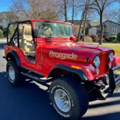 1977 Jeep CJ5 Renegade, MPFI 6 cylinder, 4 speed manual