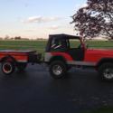 1977 Jeep CJ5 With Matching M100 Trailer - Full Size Top + Bikini Top And More!!