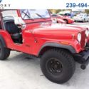 1977 Jeep Wrangler CJ5 109,181 Miles red  V6 Manual