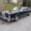 1977 Lincoln Town Car triple black leather interior, nice survivor, nice driver!