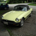 1977 MGB Convertible. 45,000 Mi. 4 speed, Black Top, Interior, Wire Wheels.