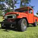 1977 Toyota FJ45 land cruiser Pickup Orange 4WD Manual No Reserve!!!