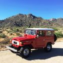 1977 Toyota Land Cruiser FJ40 2F Freeborn Red Ambulance Doors