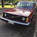 1977 Volvo 245 DL Lambda Sond Automatic AC dark red & only 060,400 actual miles