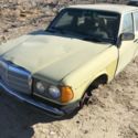 1977 W123 Euro 300D 4 Door Sunroof Sedan Restoration Project,  yellow