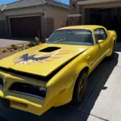 1977 Yellow Trans Am, Firebird, Two Door