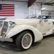 1978 Auburn 866 Boat Tail Speedster Replica  43361 Miles White Convertible 460 V