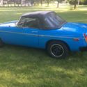 1978 British MGB convertible sports car