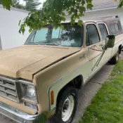1978 chevrolet c-20 pickup camper special 3+3 long bed square body