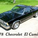 1978 Chevrolet El Camino  350 V8 &quot;L&quot; Engine SS Super Sport Black ElCamino Truck