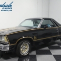 1978 Chevrolet El Camino Black Knight Tribute 91248 Miles Black Pickup Truck 350