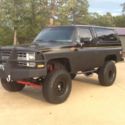 1978 CHEVROLET K5 BLAZER, BIG BLACK BEAUTIFUL CUSTOM WITH REMOVABLE TOP, NO RES