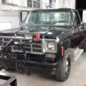 1978 Chevy K20 Pickup Long Bed 350 Auto 4x4 Black Farm Truck Square Body PLOW