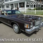 1978 CHRYSLER CORDOBA 400 AUTO A/C 52,000 MI (CORINTHIAN LEATHER)