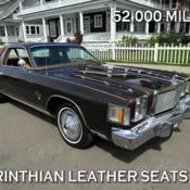 1978 CHRYSLER CORDOBA 400 V8 AUTO A/C CORINTHIAN LEATHER 52.000 MI