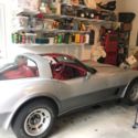 1978 Corvette-L82 Silver Anniversary Two-Tone Silver Paint/Red Leather Interior