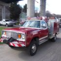 1978 DODGE POWERWAGON CUSTOM 400 4X4 MINI PUMPER BRUSH FIRE TRUCK 360 15K MILES