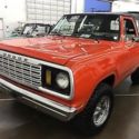 1978 Dodge Ramcharger 4x4 auto frame on restoration