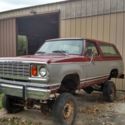 1978 DODGE RAMCHARGER SE REMOVABLE HARDTOP RARE VINTAGE 4X4