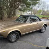 1978 Fiat 124 Spider 1800 Convertible Brown