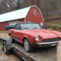 1978 Fiat 124 Spider 1800 Convertible Red RWD Manual