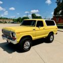 1978 Ford Bronco  Yellow Pickup Truck 400CI V8