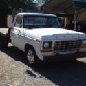 1978 Ford F-100 Farm Truck 1 Ton Flatbed Chassis, V-8, Low Range Transmission