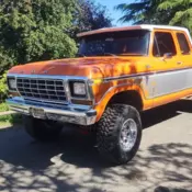 1978 Ford F250 Orange black, chrome
