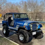1978 Jeep CJ-7 Blue fiber