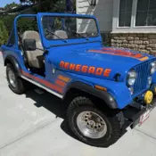 1978 Jeep CJ-7 Convertible Blue RENEGADE