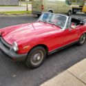 1978 MG MGB CONVERTIBLE COUPE SHARP RED 1500 4 SPEED  SHARP MIDGET NO RESERVE