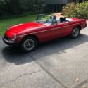 1978 MGB Convertible Red with Black Interior