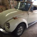 1978 Volkswagon super beetle white convertible