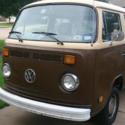 1978 vw t2 bus runing with blue title
