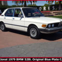 1979 BMW 528I E12. EXCEPTIONAL ORIGINAL RUST-FREE BLUE PLATE CALIFORNIA CLASSIC
