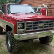 1979 Chevrolet K-20 Pickup Red Scottsdale