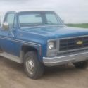1979 Chevrolet K20 Pickup Blue 4WD Automatic Scottsdale Trailering Special