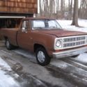 1979 Dodge D-100 Custom 100 pick up truck-8 foot fleetside