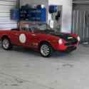 1979 Fiat 124 Convertible Red RWD Manual