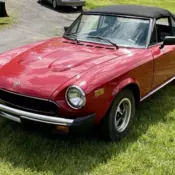 1979 Fiat 124 Spider Convertible Red