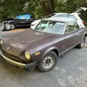 1979 Fiat 124 Sport Spider Convertible Brown 2000