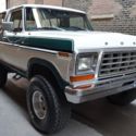 1979 Ford Bronco Ranger XLT 113750 Miles Dark Jade Metallic with Wimbledon White