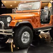1979 Jeep CJ-7 SUV Orange Burnt Orange over Black