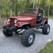 1979 Jeep CJ-7 SUV Red