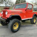 1979 Jeep CJ Levis 6cyl auto hardtop 4WD 449 Miles Red Jeep 258 Automatic