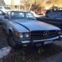 1979 MERCEDES BENZ 450 SL 107 ROADSTER SILVER W/ RED INTERIOR 170K MILES